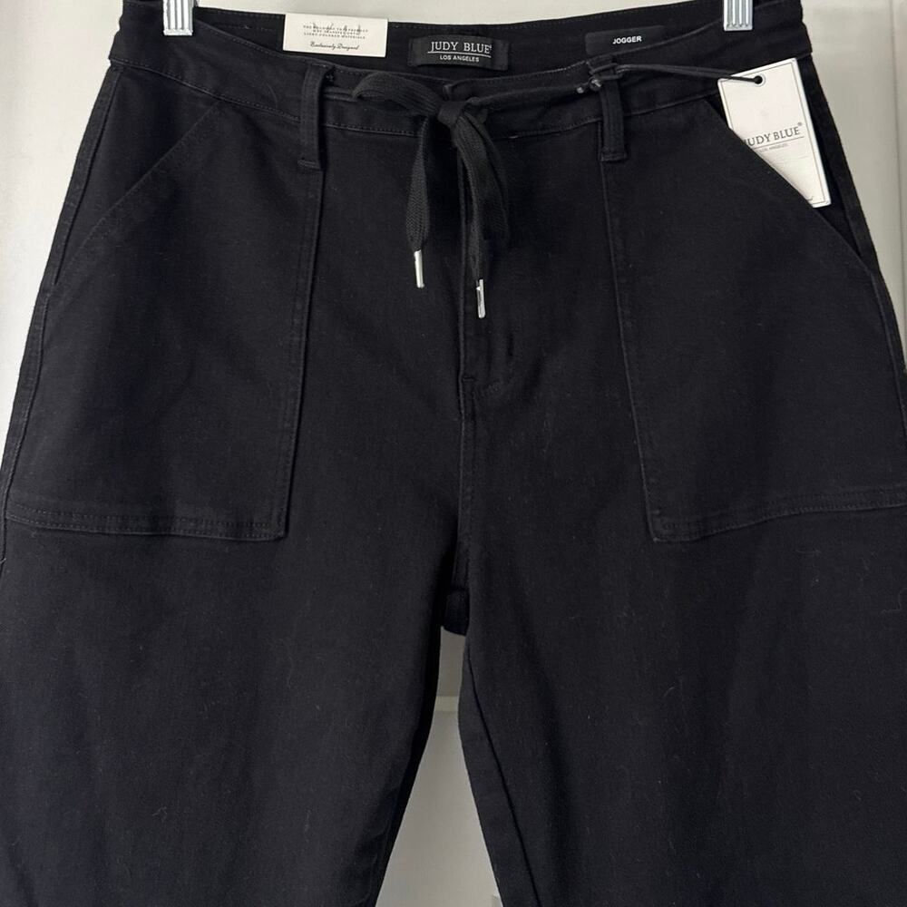 Judy Blue NWT Black High Rise Jogger Jeans Stretch Size 15/32 *88700 - Picture 5 of 13